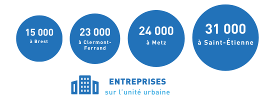 diagramme nombres entreprises Saint-Étienne